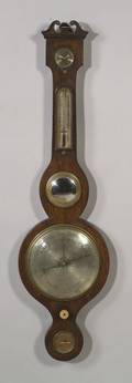 George IIIstyle Paint Decorated Wheel Barometer