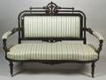 Aesthetic Movement Partgilded and Ebonized Settee