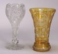 Two Cut Glass Vases