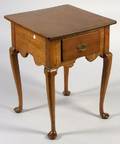 American Queen Anne Birch SingleDrawer Side Table