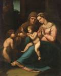 After Raphael Italian 14831520 and Studio Virgin and Child with Saints Elizabeth and John the Baptist