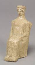 GreekBoeotia Terracotta Figure of a Seated Divinity