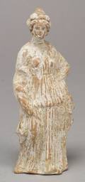Magna Grecia Terracotta Figure of a Standing Young Woman