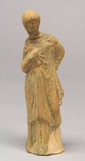 Magna Grecia Terracotta Figure of a Draped Maiden