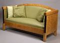 Biedermeierstyle Maple and Partebonized Sofa