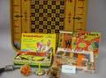 Group of Games Toys and a Wooden Carrom Board