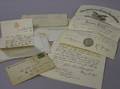 Nine 18711882 Military Service Related Correspondence and Certificate Items Regarding Heman Dowd