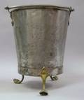 Brass Mounted Steel Coal Bucket