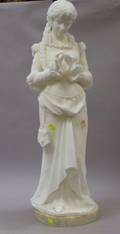 Carved Marble Sculpture of Renaissancestyle Young Woman Margherita