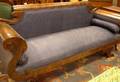 Classical Upholstered Mahogany and Mahogany Veneer Sofa