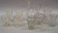 Ten Pieces of Assorted Colorless Pressed Pattern Glass