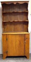 Country Pine Pewter Cupboard