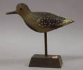 Carved and Painted Wooden Shorebird Decoy