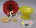 Five Assorted Italian Art Glass Table Items