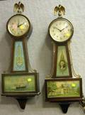 Two Seth Thomas Mahogany Banjo Wall Clocks