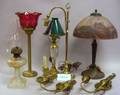 Fourteen Pieces of Assorted Lighting and Lighting Accessories
