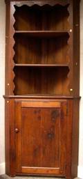 Country Pine Corner Cupboard