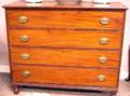 Federal Mahogany FourDrawer Bureau