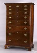 Pennsylvania Chippendale walnut tall chest ca 1770