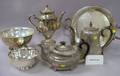 Eleven Pieces of Silver Plated Hollowware and Seven Pieces of European Pewter Tableware