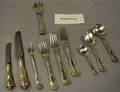 Eightysix Piece Birks Sterling Silver Louis XV Pattern Flatware Set