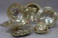Seven Pieces of Sterling Silver Hollowware and a Victorian 800 Fine Compote