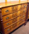 Federal Mahogany Veneer FourDrawer Bureau