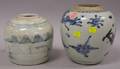 Two Chinese Blue and White Decorated Porcelain Ginger Jars