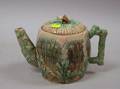Etruscan Majolica Seashell and Seaweed Decorated Teapot