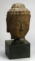 Cast Iron Head of the Buddha