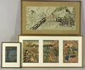 Sixteen Framed Japanese Prints
