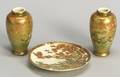 Three Pieces of Satsuma Pottery