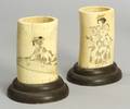 Pair of Ivory Carvings