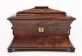 Regency Style Mahogany wSatinwood Tea Caddy