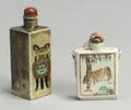 Two Rectangular Porcelain Snuff Bottles