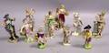 Ten Assorted Small German Porcelain Figures