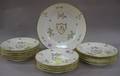 Sixteen Pieces of Chinese Export Porcelain Armorial Decorated Tableware