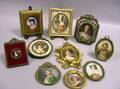 Ten Assorted Framed Portrait Miniatures