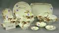 113Piece Limoges Floral Transfer Decorated Porcelain Partial Dinner Service