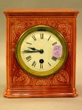 Burmantofts Faience Glazed Pottery Mantel Clock