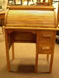 Childs Oak Rolltop Desk