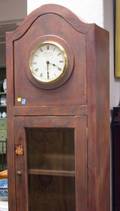 English Provincialstyle Painted Wooden Tall Case Clock