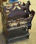 Renaissance Revival Walnut Magazine Stand