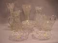 Eight Pieces of Colorless Cut Glass