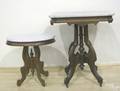 Two Victorian marble top stands