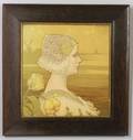 Paul Berthon 1901 Chromolithograph Portrait of Queen Wilhemina