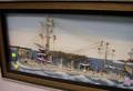 Greek Naval Ship Shadow Box Model