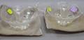 Pair of Steuben Colorless Glass Candleholders