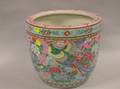 Japanese Enamel Decorated Porcelain Jardiniere