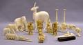 Fourteen Assorted Carved Ivory Items